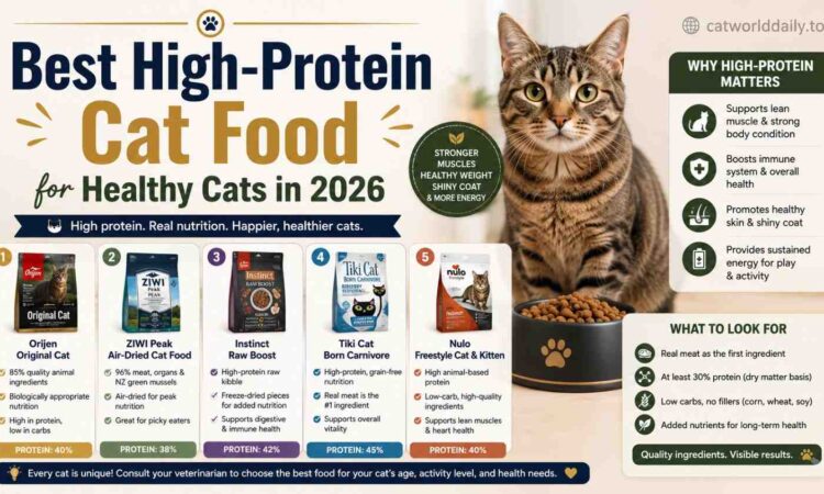 Best High-Protein Cat Food for Healthy Cats in 2026