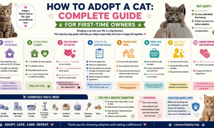 How to Adopt a Cat Complete Guide for First-Time Owners