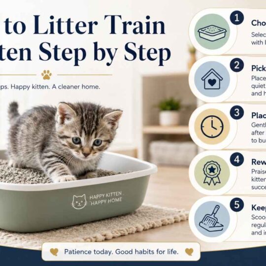 How to Litter Train a Kitten Step by Step