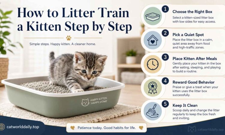How to Litter Train a Kitten Step by Step