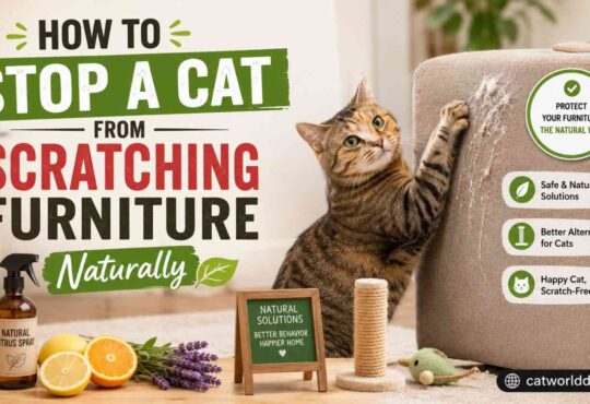 How to Stop a Cat from Scratching Furniture Naturally
