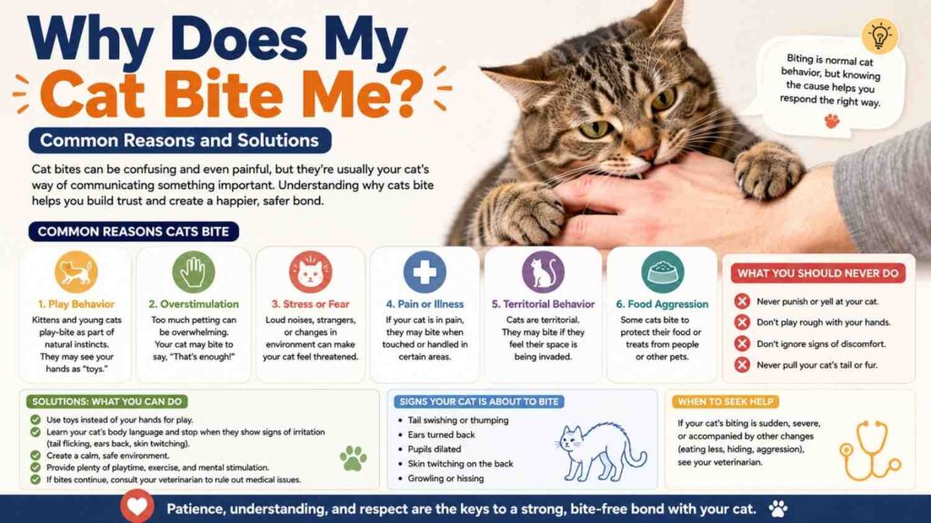 Why Does My Cat Bite Me Common Reasons and Solutions